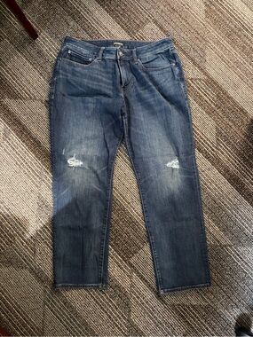 30x30 Express Men’s Relaxed Jeans - Dark Blue Washed